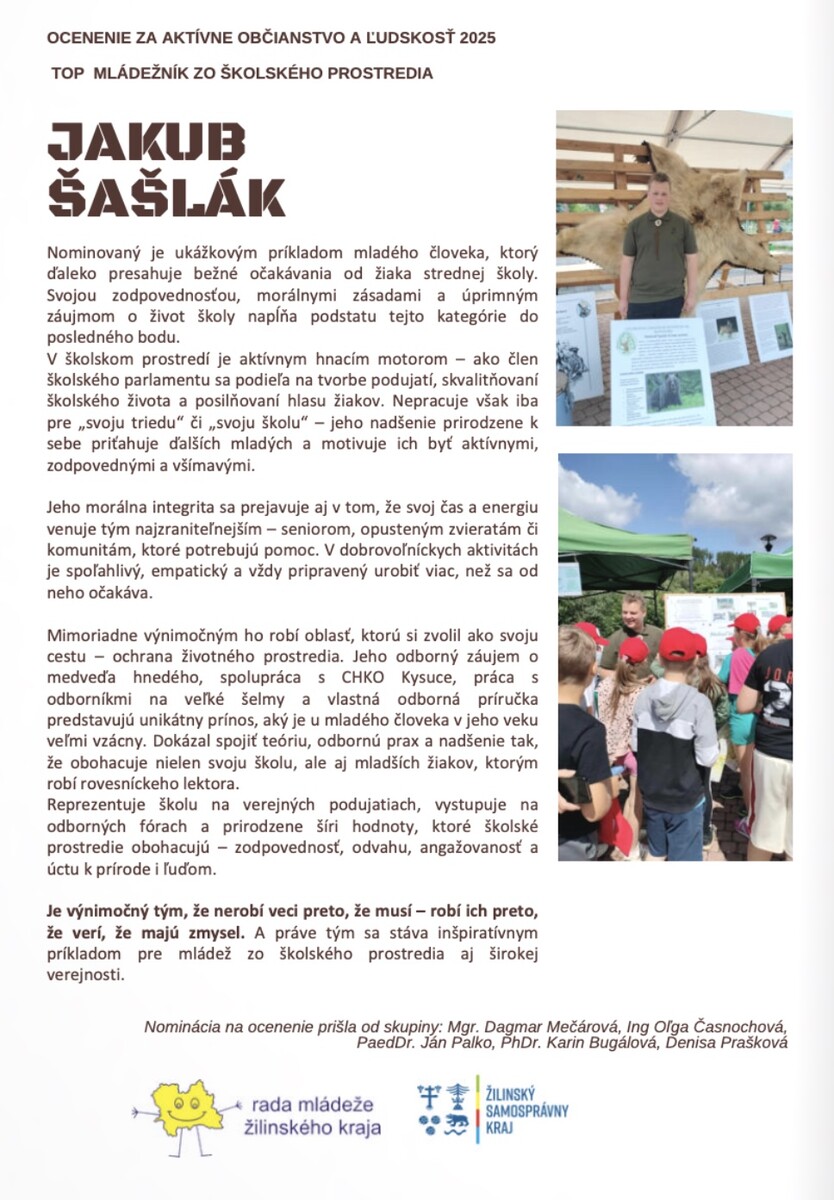 Jakub Saslak brozura