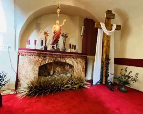 Boží hrob po zmŕtvych vstaní Ježiša Krista vo farskom chráme sv. Matúša vo Vysokej nad Kysucou