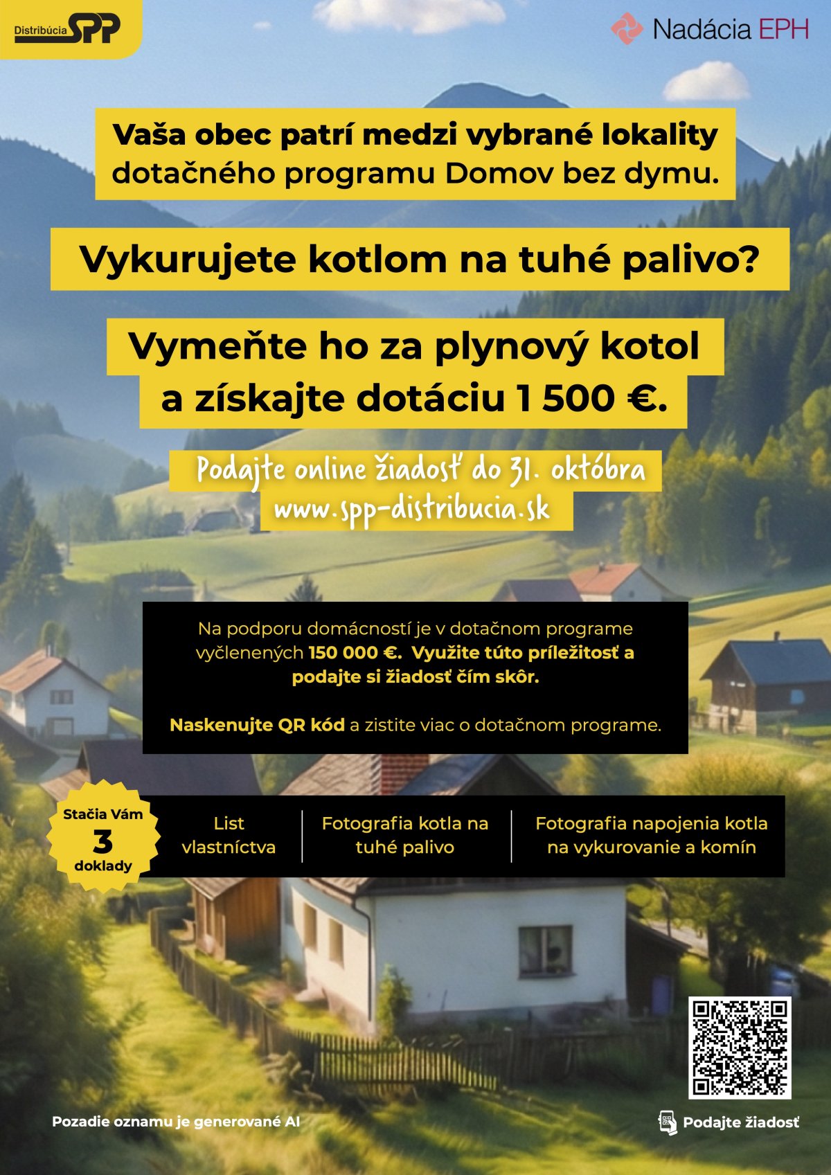 Vyveska na vytlacenie Domov bez dymu