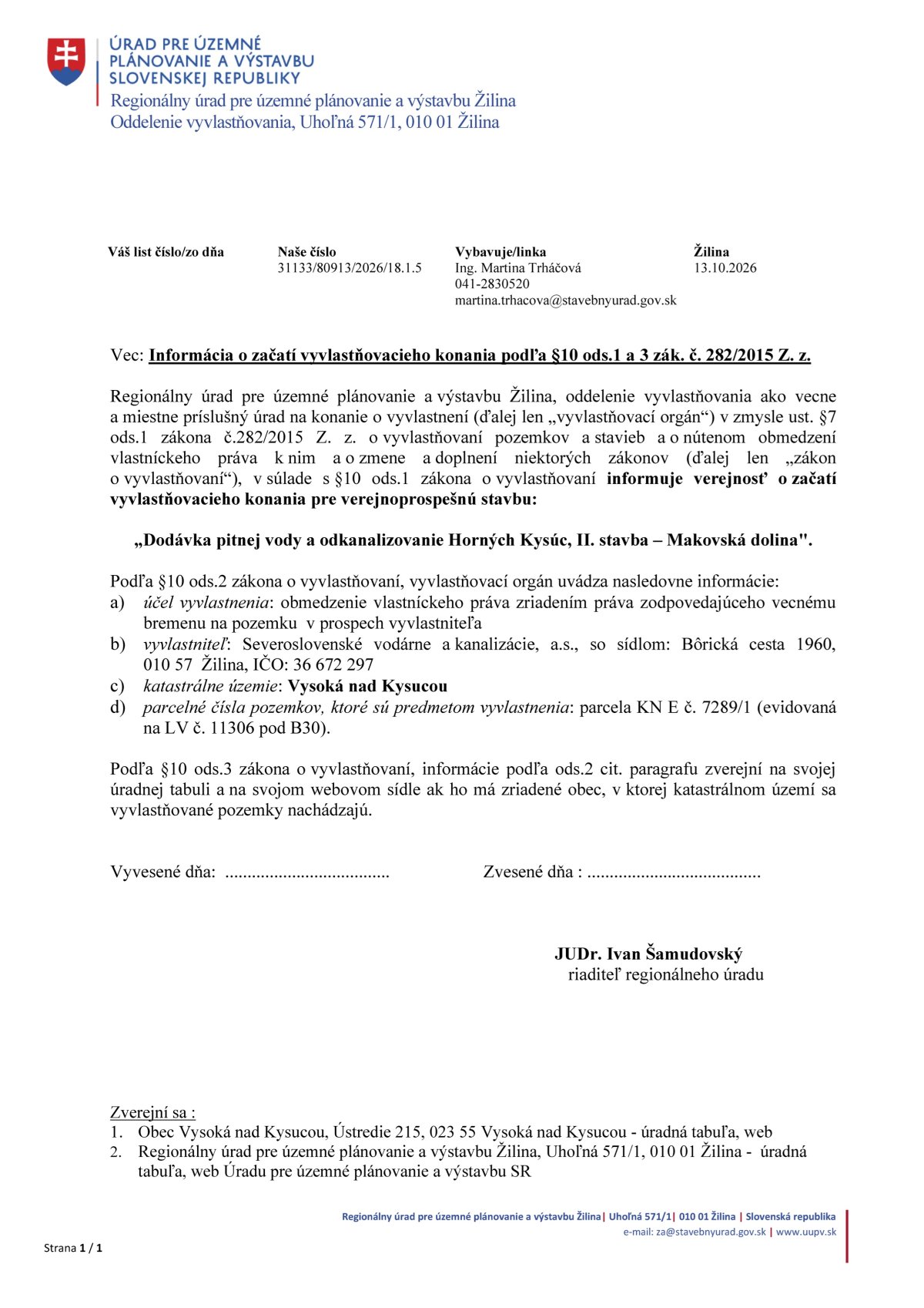 vyvlastnenie sevak 2