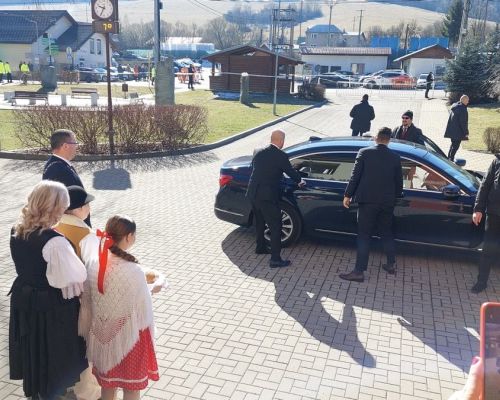 Privítanie štátnej tajomníčky ministerstva vnútra SR Lucie Kurilovskej.