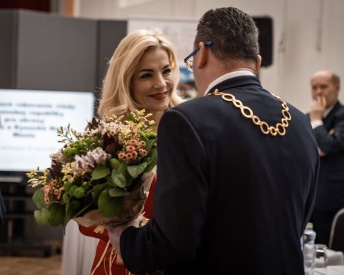 Privítanie ministerky kultúry SR Martiny Šimkovičovej.