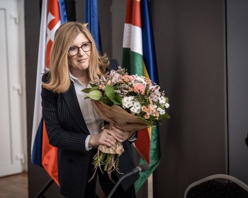 Privítanie štátnej tajomníčky ministerstva životného prostredia Gabriely Matečnej.