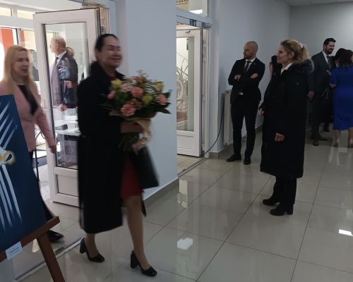 Privítanie štátnej tajomníčky ministerstva vnútra SR Lucie Kurilovskej.