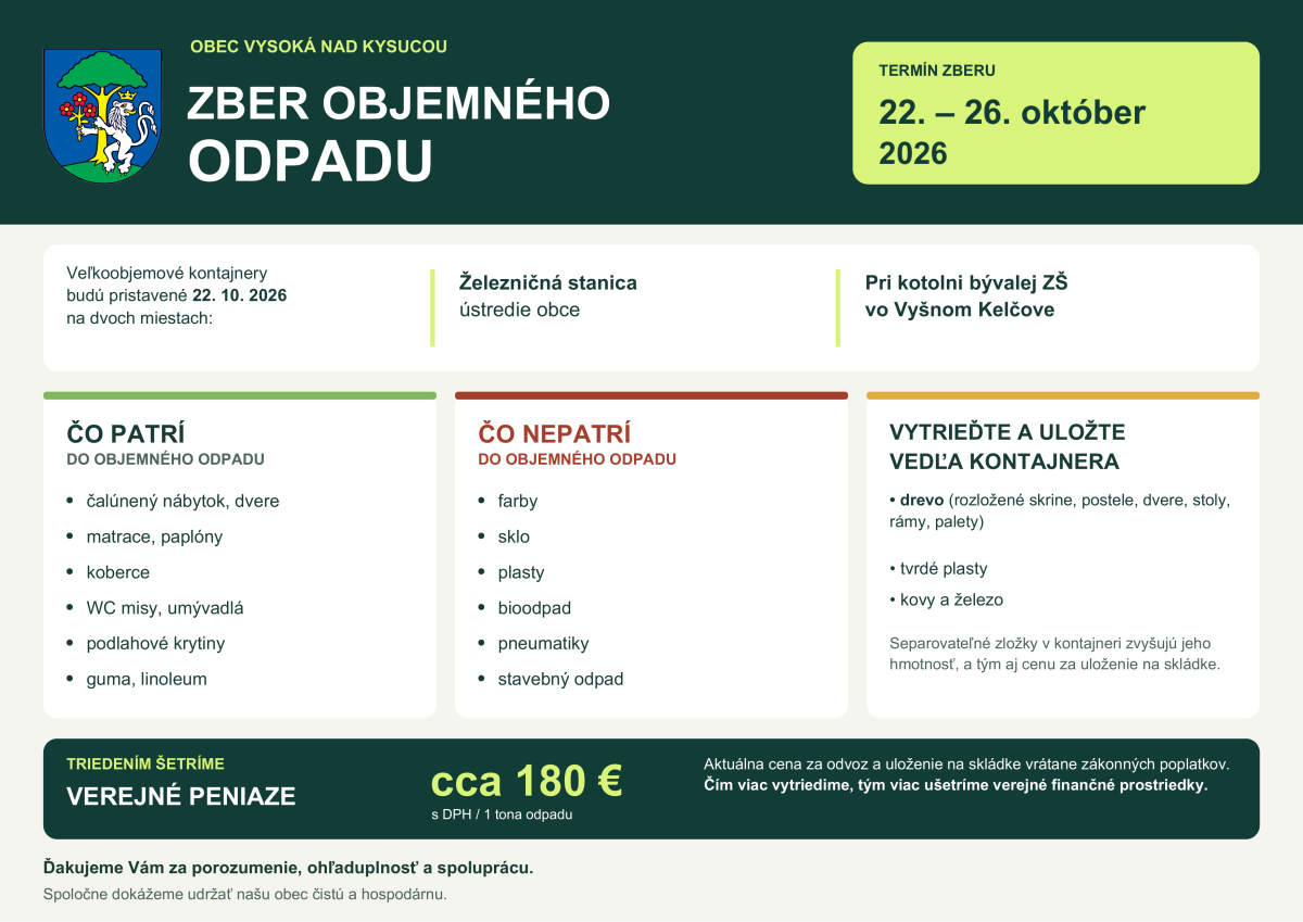 zber objemneho odpadu A4